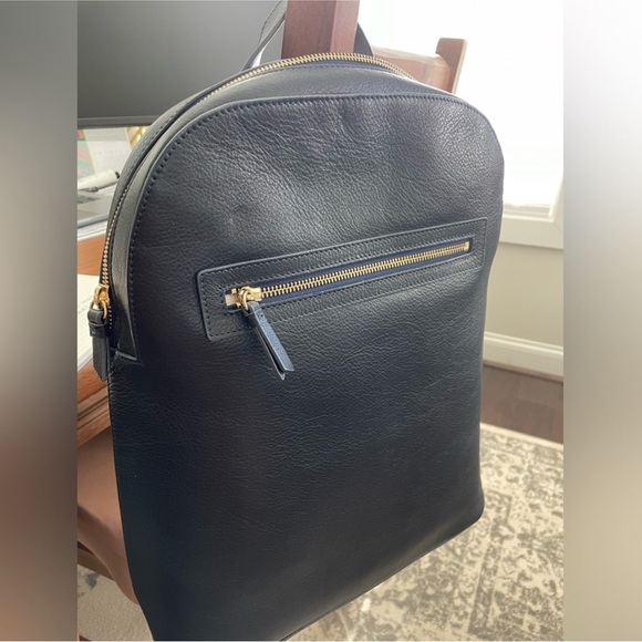 Leather Mark & Graham “Zoe” Backpack in Navy - Picture 4 of 7